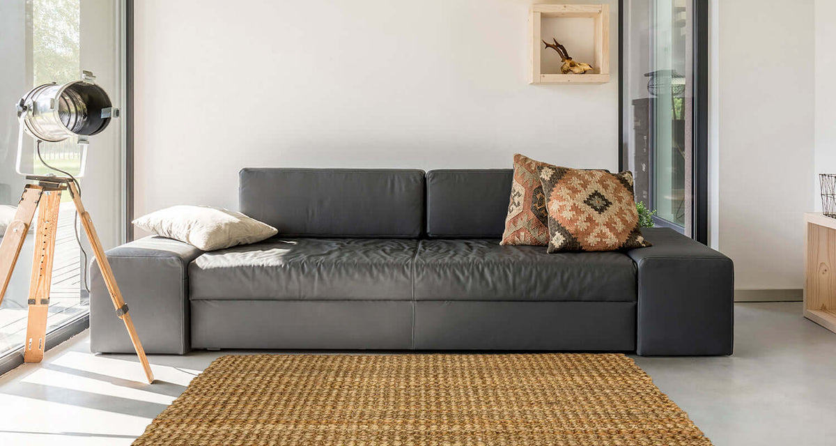 Handmade Natural Jute Rug — room photo 5
