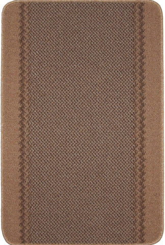 Washable Bordered Beige Rug  | 116B