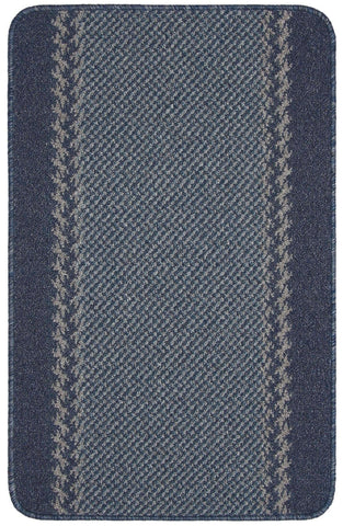 Washable Bordered Blue Rug  | 116Blu