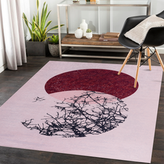 Rugs Depot - Geometric Black & White Patchwork Washable Rug, Design NL1003