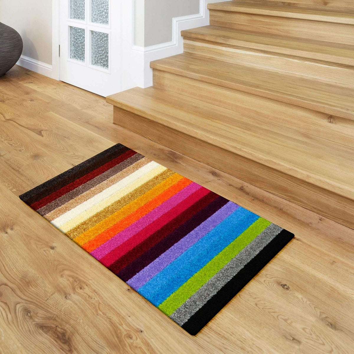 Alya Striped Multicolour Rugs | 117M — room photo 6