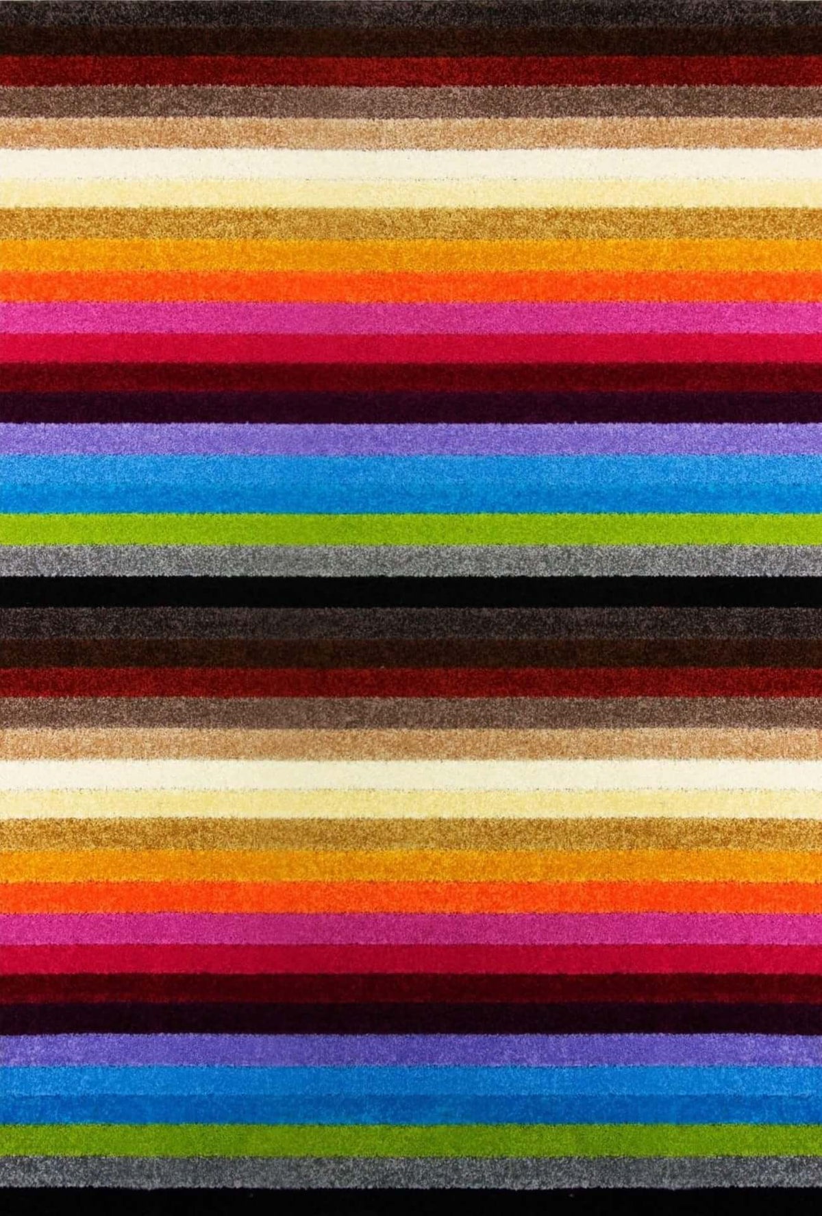 Alya Striped Multicolour Rugs | 117M — top view