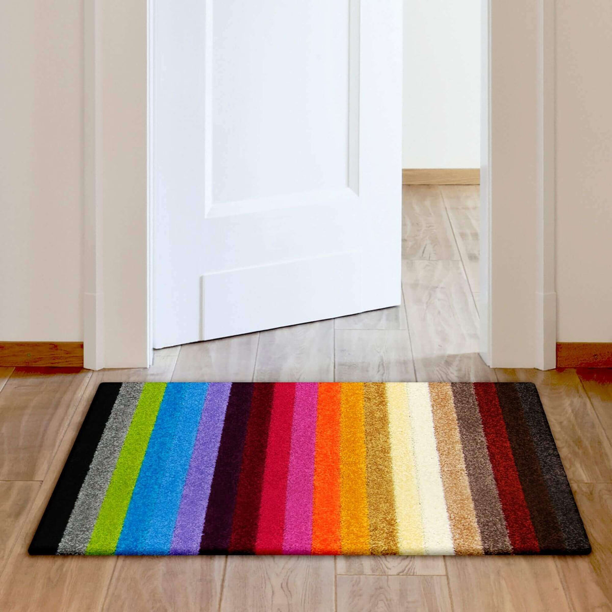 Alya Striped Multicolour Rugs | 117M — room photo 5