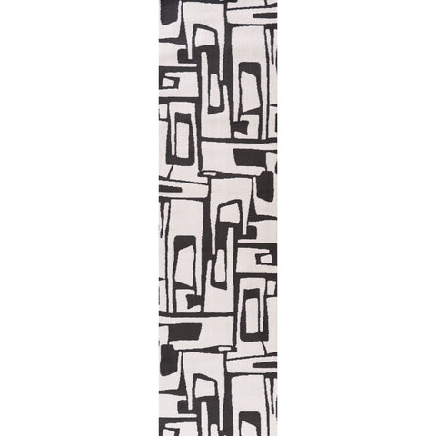 Loft Abstract Dark Grey Rug