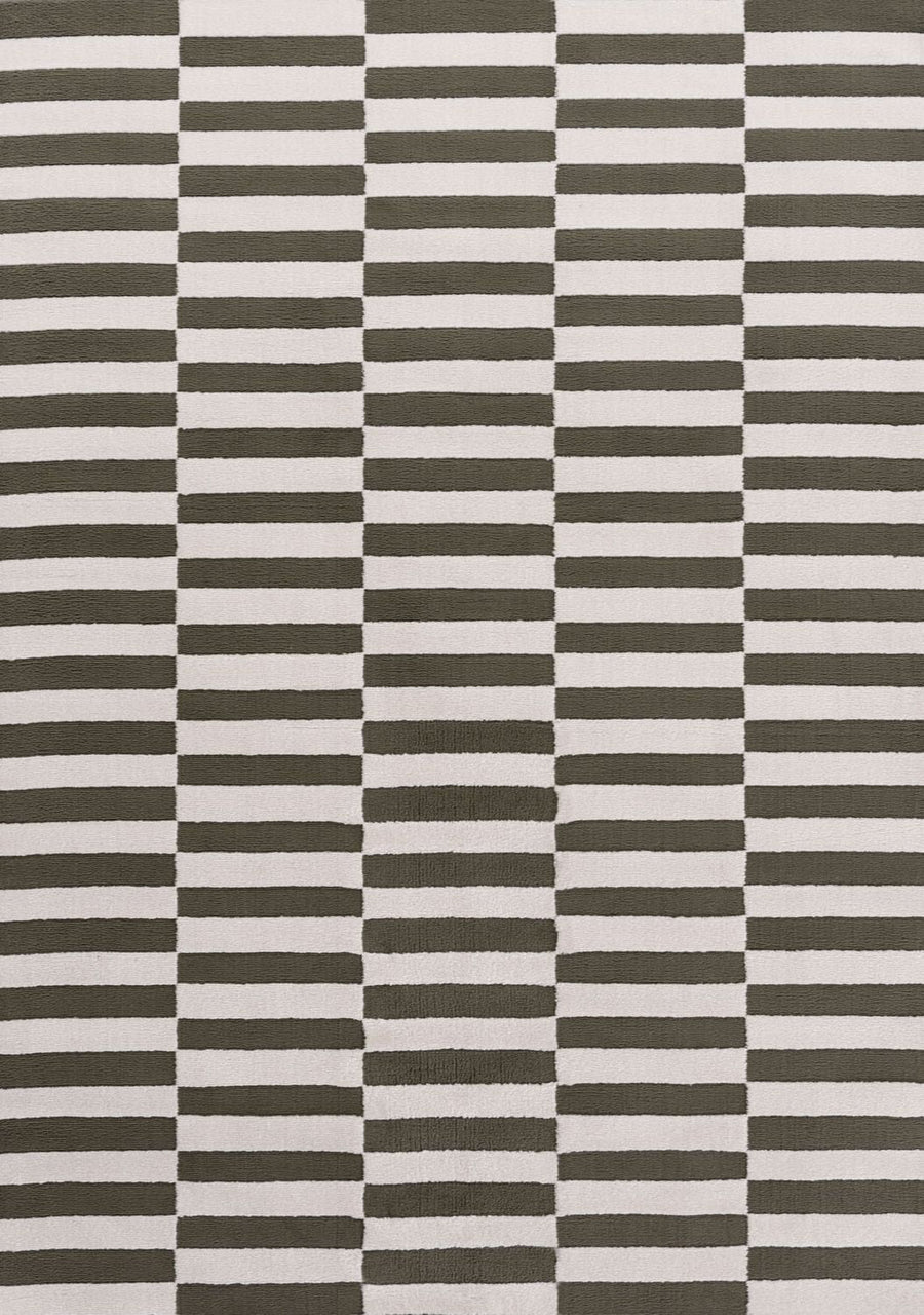 Loft Striped Green Rug
