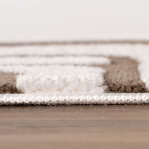 Loft Geometric Brown Rug