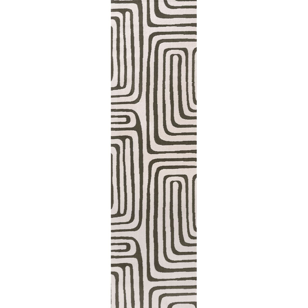 Loft Geometric Green Rug — room photo 7