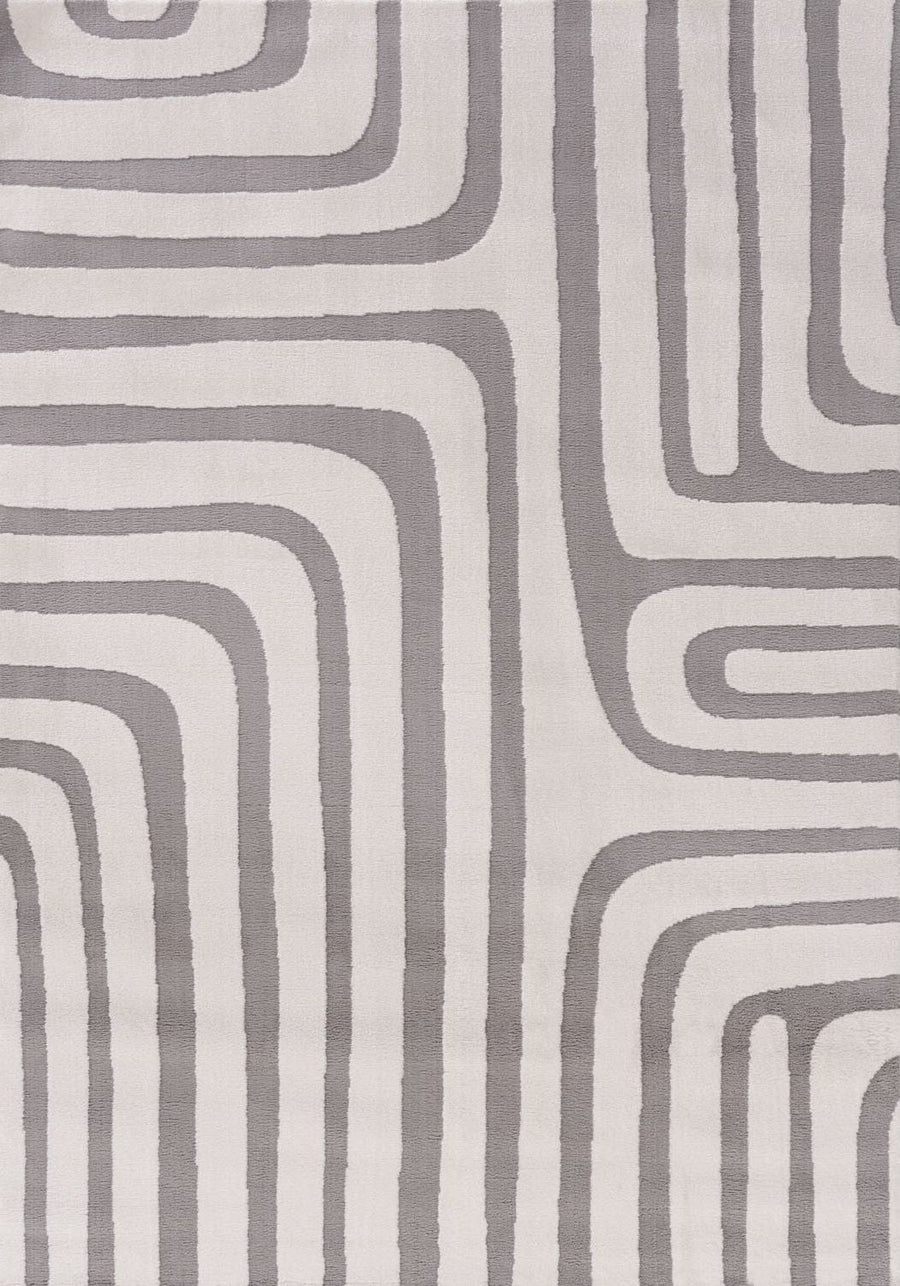 Loft Geometric Grey Rug
