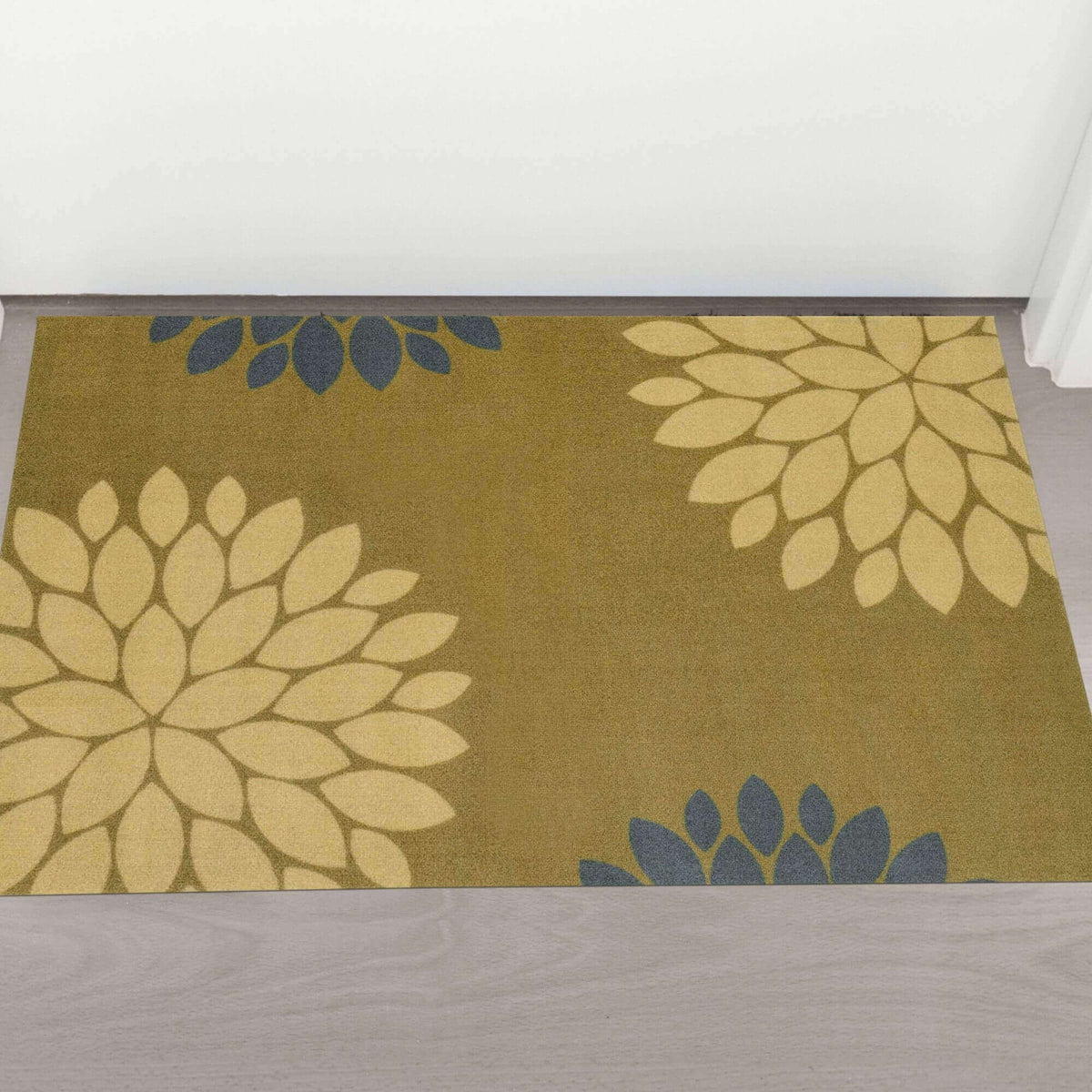 Recycled Washable Floral Mat | 130 — room photo 4