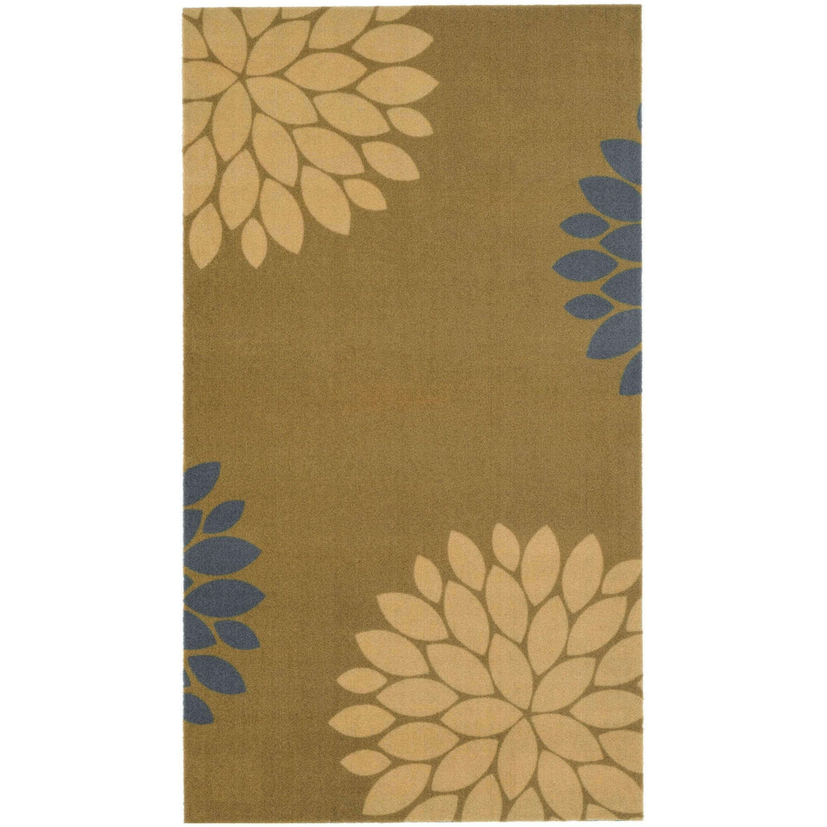 Recycled Washable Floral Mat | 130 — room photo 2