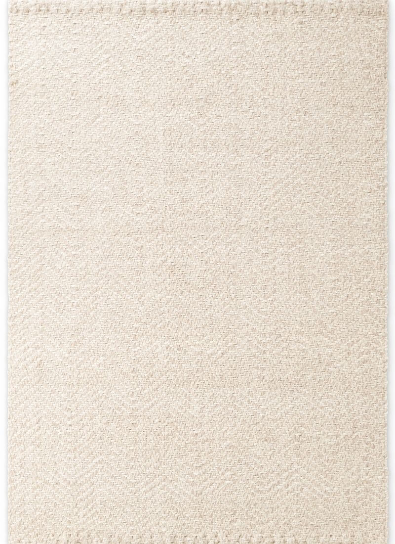 Majoli Natural White Herringbone Wool & Jute Rug — room photo 2
