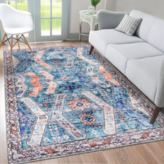 Rugs Depot Ð Kilim Red Medallion Washable Rug Ð Design NL1015