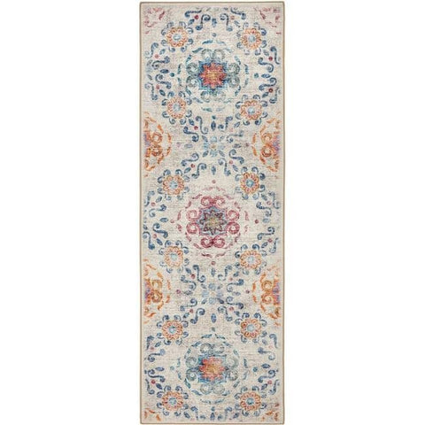 Eco-Washable Cream Rug Moroccan Design