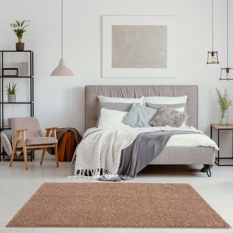 Myshaggy Solid Beige Rug