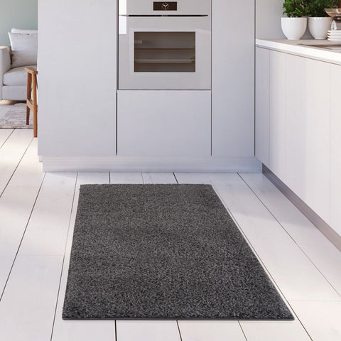 Myshaggy Solid Dark Grey Rug