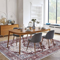 Rugs Depot RW1008 – Machine Washable Persian Medallion Rug | Traditional Oriental Vintage Carpet for Living Room, Bedroom & Dining