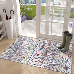 Rugs Depot Kilim Red Medallion Washable Rug Design RW1005