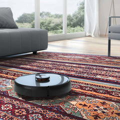 Rugs Depot RW1004 – Machine Washable Multicolor Tribal Kilim Rug | Geometric Striped Oriental Carpet for Living Room, Bedroom & Dining