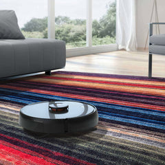 Rugs Depot RW1006 – Machine Washable Multicolor Striped Area Rug | Modern Bohemian Vibrant Carpet for Living Room, Bedroom & Office