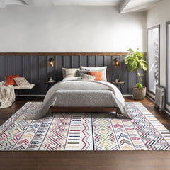 Rugs Depot Kilim Red Medallion Washable Rug Design RW1005