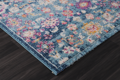 Vintage Area Rug 7654 – Navy Overdyed Floral