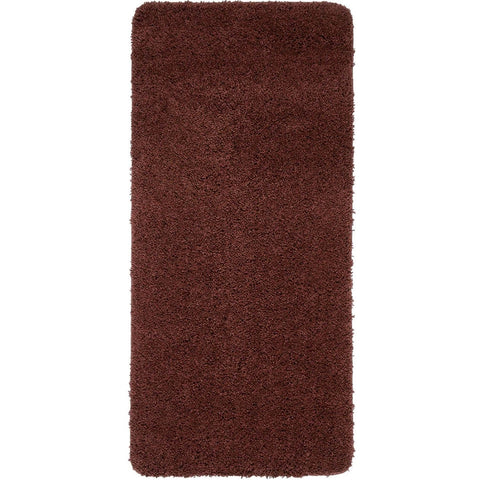 Washable Ox Red Shaggy Rug