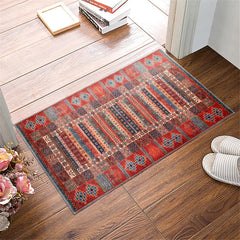 Rugs Depot NH1316 – Machine Washable Caucasian Tribal Rug | Multicolor Striped Oriental Carpet for Living Room & Bedroom