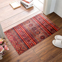 Rugs Depot NL1007 – Machine Washable Tribal Diamond Rug | Multicolor Striped Kilim-Inspired Carpet for Living Room, Bedroom & Dining