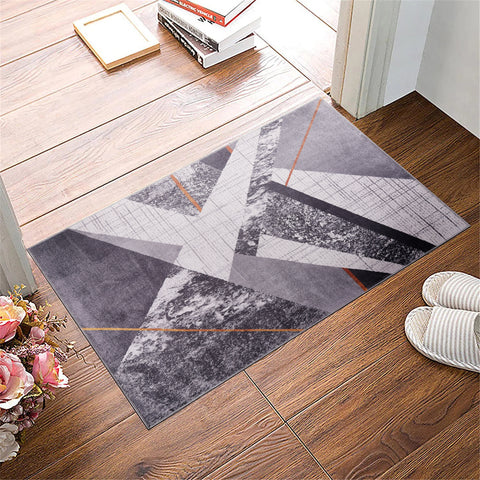 Rugs Depot Bohemian Grey Striped Washable Rug Design NL1005