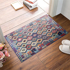 Rugs Depot NH1314 – Machine Washable Multicolor Kilim Rug | Tribal Diamond Geometric Carpet for Living Room, Bedroom & Dining