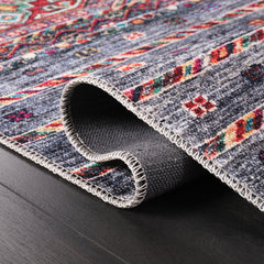 Rugs Depot RW1002 – Machine Washable Multicolor Tribal Diamond Rug | Bohemian Kilim-Style Carpet for Living Room, Bedroom & Office