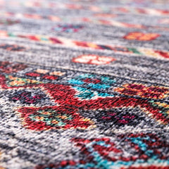 Rugs Depot RW1002 – Machine Washable Multicolor Tribal Diamond Rug | Bohemian Kilim-Style Carpet for Living Room, Bedroom & Office