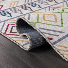 Rugs Depot Kilim Red Medallion Washable Rug Design RW1005