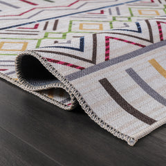 Rugs Depot Kilim Red Medallion Washable Rug Design RW1005