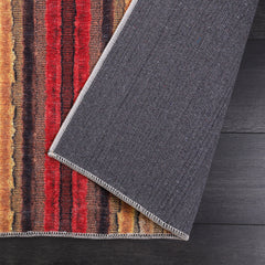 Rugs Depot RW1006 – Machine Washable Multicolor Striped Area Rug | Modern Bohemian Vibrant Carpet for Living Room, Bedroom & Office