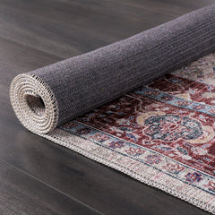 Rugs Depot RW1008 – Machine Washable Persian Medallion Rug | Traditional Oriental Vintage Carpet for Living Room, Bedroom & Dining