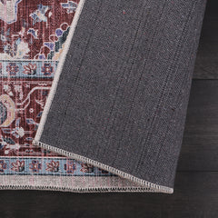 Rugs Depot RW1008 – Machine Washable Persian Medallion Rug | Traditional Oriental Vintage Carpet for Living Room, Bedroom & Dining