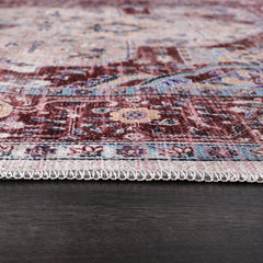 Rugs Depot RW1008 – Machine Washable Persian Medallion Rug | Traditional Oriental Vintage Carpet for Living Room, Bedroom & Dining