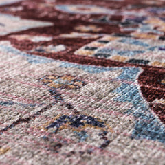 Rugs Depot RW1008 – Machine Washable Persian Medallion Rug | Traditional Oriental Vintage Carpet for Living Room, Bedroom & Dining