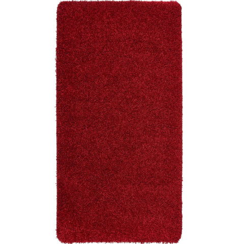 Washable Red Shaggy Rug