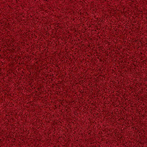 Washable Red Shaggy Rug