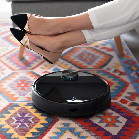 Rugs Depot Traditional Blue Abstract Washable Rug Design 1315