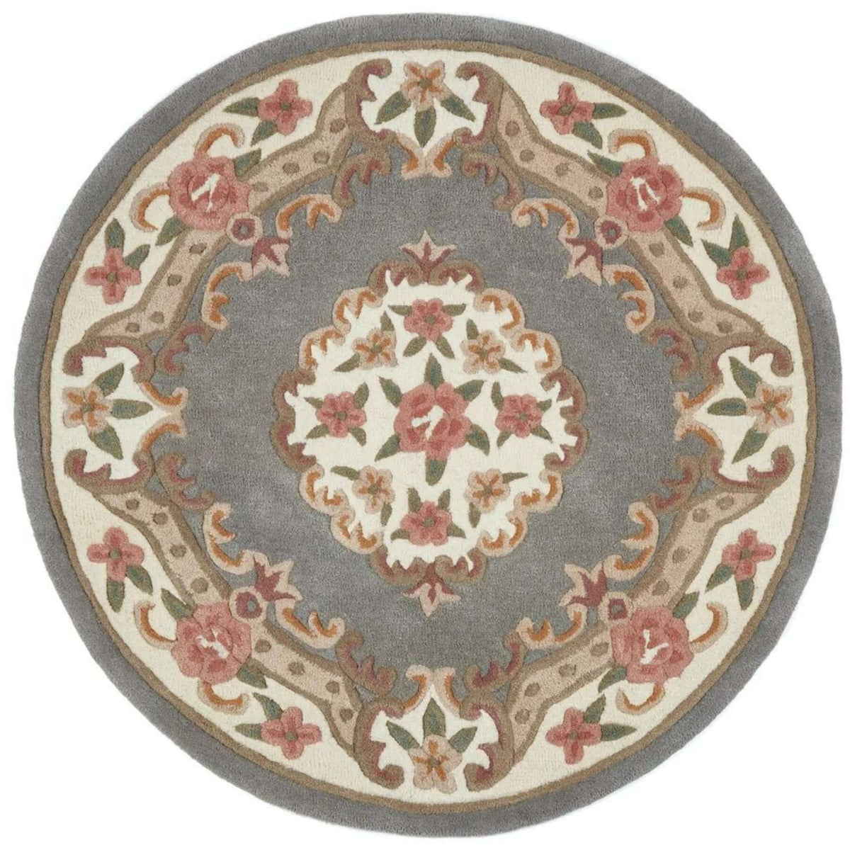 Shensi Grey Medallion Rug — room photo 4