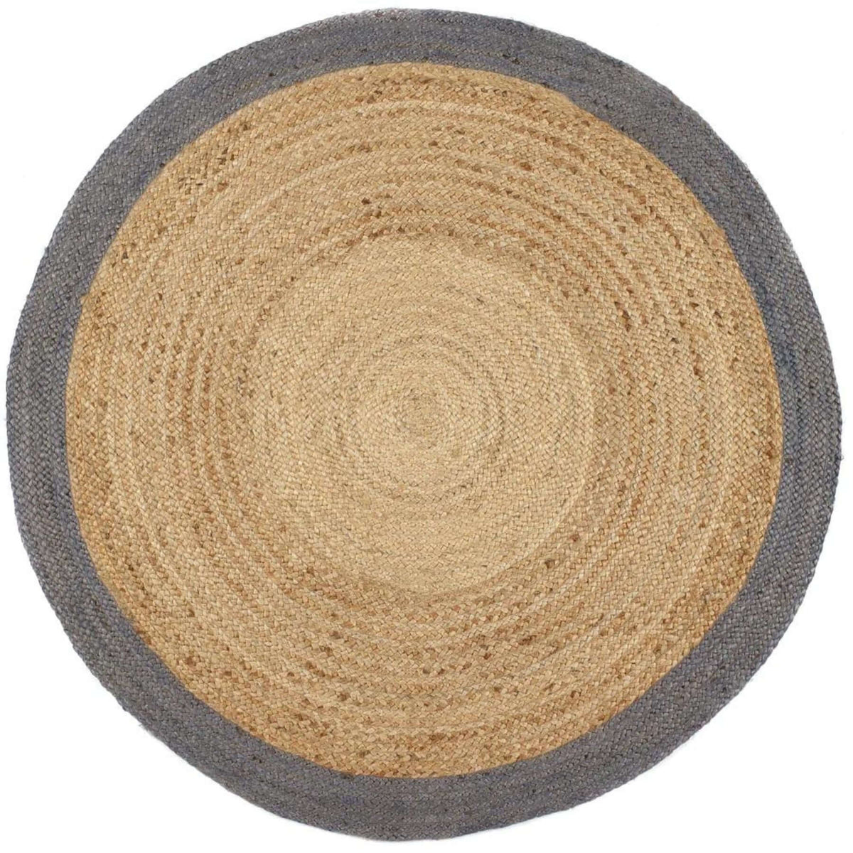 Bordered Grey Jute Rug — room photo 4