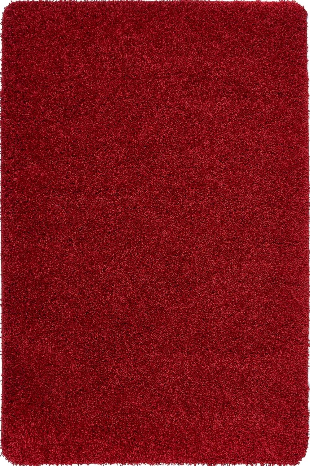 Washable Red Shaggy Rug