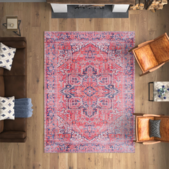 Rugs Depot Traditional Medallion Washable Rug Design NL1001