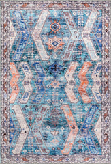 Rugs Depot Ð Kilim Red Medallion Washable Rug Ð Design NL1015