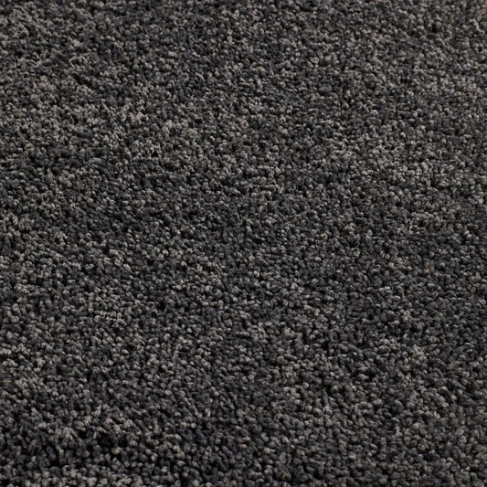Washable Charcoal Shaggy Rug