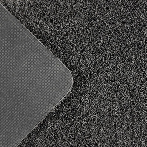 Washable Charcoal Shaggy Rug