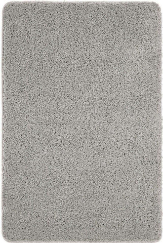 Washable Ghost Grey Shaggy Rug
